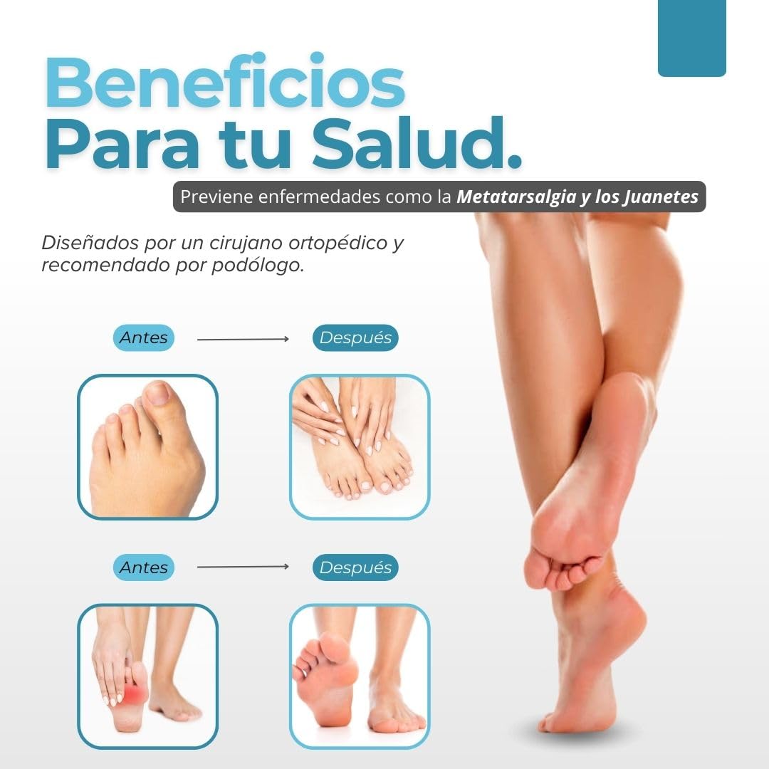Almohadillas Terapéuticas con Separador de Dedos l PharmaToe™ (Oferta 3x1)